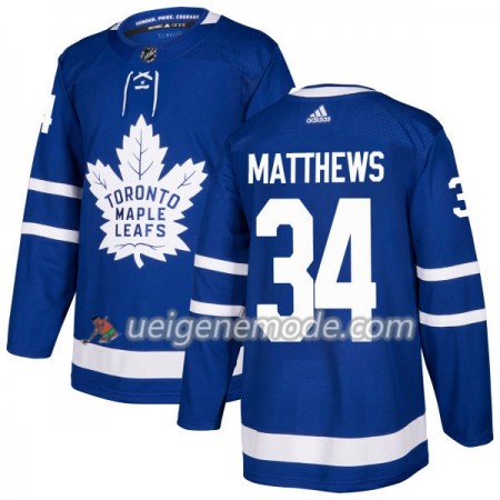 Herren Eishockey Toronto Maple Leafs Trikot Auston Matthews 34 Adidas 2017-2018 Blau Authentic